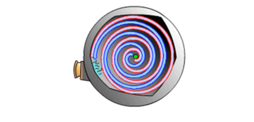 Cross Section Of a Typical Scroll Pump (Illustration Courtesy of Edwards) Cross Section Of a Typical Scroll Pump (Illustration Courtesy of Edwards)