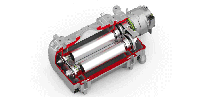 Cutaway view of a single-stage, two lobe Roots blower (courtesy of Edwards Vacuum) Cutaway view of a single-stage, two lobe Roots blower (courtesy of Edwards Vacuum)