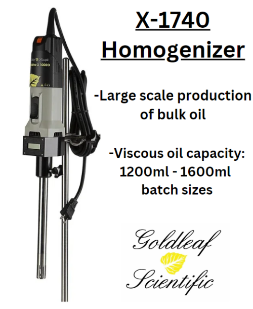 X-1740 Homogenizer for Viscous Oils X-1740 Homogenizer for Viscous Oils